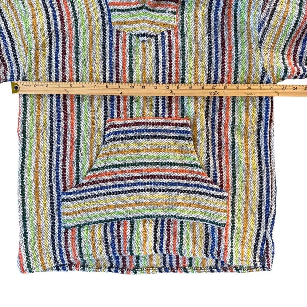 Colorful Striped Baja Pullover Women's Hoodie‎